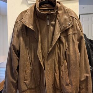Wilsons Leather Tan Bomber Jacket